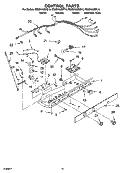 CONTROL PARTS Diagram and Parts List for ED2SHAXMQ10  Whirlpool Refrigerator
