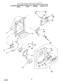 DISPENSER FRONT Diagram and Parts List for KSRS25CHWH01  KitchenAid Refrigerator