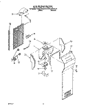 AIRFLOW Diagram and Parts List for KSRC25DAWH01  KitchenAid Refrigerator