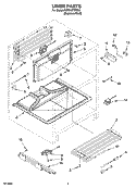 LINER PARTS Diagram and Parts List for KDDA27TRS01  KitchenAid Refrigerator