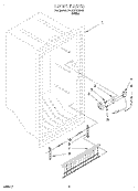 LINER, LIT/OPTIONAL Diagram and Parts List for EV120FXGW00  Whirlpool Freezer