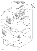 ICEMAKER, OPTIONAL Diagram and Parts List for 4YED27DQFN01  Whirlpool Refrigerator