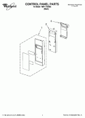 CONTROL PANEL PARTS Diagram and Parts List for YMH1170XSB3  Whirlpool Microwave