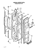FREEZER DOOR Diagram and Parts List for KSRS27QWWH00  KitchenAid Refrigerator