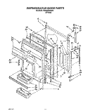 REFRIGERATOR DOOR Diagram and Parts List for 3XARG475WP00  Whirlpool Refrigerator