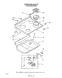 COOK TOP Diagram and Parts List for RM988PXVN2  Whirlpool Microwave Oven Combo