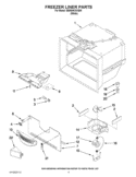 FREEZER LINER PARTS Diagram and Parts List for EB9SHKXVQ06  Whirlpool Refrigerator