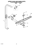 UPPER WASH AND RINSE PARTS Diagram and Parts List for KUDC02IRBL0  KitchenAid Dishwasher