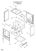 CHASSIS Diagram and Parts List for 4RF315PXEQ0  Whirlpool Range