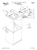 TOP AND CABINET, LITERATURE Diagram and Parts List for LXR9200HQ1  Whirlpool Washer