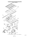COMPARTMENT SEPARATOR Diagram and Parts List for ET18DKXTF04  Whirlpool Refrigerator