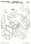 OVEN PARTS Diagram and Parts List for KEBC147VSS00  KitchenAid Wall Oven