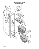FREEZER LINER Diagram and Parts List for KSRS22DWAL00  KitchenAid Refrigerator