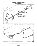 WIRING HARNESS , LITERATURE AND OPTIONAL Diagram and Parts List for MW8600XS0  Whirlpool Microwave