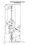 BRAKE AND DRIVE TUBE Diagram and Parts List for KAWE860WWH2  KitchenAid Washer