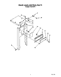 PANEL AND CONTROL Diagram and Parts List for TU4700XXP1  Whirlpool Trash Compactor