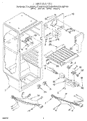 LINER, LIT/OPTIONAL Diagram and Parts List for ET14JMXFN01  Whirlpool Refrigerator