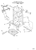 FRAME Diagram and Parts List for GC900QPHB0  Whirlpool Trash Compactor