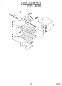 OVEN LINER Diagram and Parts List for KEBI241BWH0  KitchenAid Wall Oven