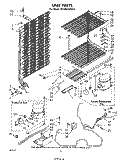 UNIT Diagram and Parts List for EV190EXPW0  Whirlpool Freezer
