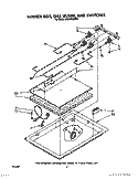 BURNER BOX, GAS VALVES, AND SWITCHES Diagram and Parts List for SC8630EXW0  Whirlpool Cooktop