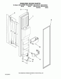 FREEZER DOOR PARTS Diagram and Parts List for GS5VHAXWB01  Whirlpool Refrigerator