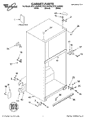 CABINET, LITERATURE Diagram and Parts List for ET21LKXHT02  Whirlpool Refrigerator