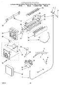 ICEMAKER, LIT/OPTIONAL Diagram and Parts List for KSRB25FGBT00  KitchenAid Refrigerator