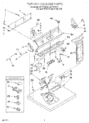 SECTION Diagram and Parts List for LET7646EQ0  Whirlpool Dryer