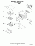 INTERNAL OVEN PARTS Diagram and Parts List for KDRS407VSS03  KitchenAid Range