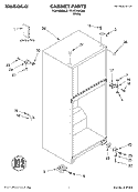 CABINET, LITERATURE Diagram and Parts List for TT16TKXKQ00  Estate Refrigerator