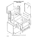 EXTERNAL OVEN, LIT/OPTIONAL Diagram and Parts List for RF0100XRW2  Whirlpool Range