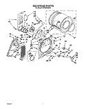 SECTION Diagram and Parts List for LE5650XMW2  Whirlpool Dryer