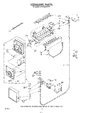 ICE MAKER , MISCELLANEOUS Diagram and Parts List for KTRF22MSTOY1  Whirlpool Refrigerator