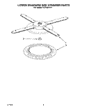 LOWER WASHARM AND STRAINER Diagram and Parts List for KUDS23HY1  KitchenAid Dishwasher