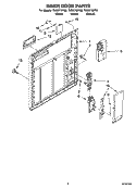 INNER DOOR PARTS Diagram and Parts List for TUD6710PQ2  Estate Dishwasher