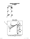 Part Location Diagram of 3349387 Whirlpool Wiring Harness & Pressure Switch Hose