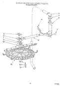 UPPER WASH AND RINSE Diagram and Parts List for KUDJ23HY2  KitchenAid Dishwasher