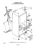 CABINET Diagram and Parts List for ET12NCXSW00  Whirlpool Refrigerator