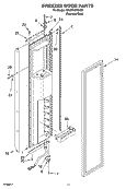 FREEZER DOOR PARTS Diagram and Parts List for KBUDT4270A02  KitchenAid Refrigerator