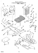 UNIT Diagram and Parts List for KSUS22QDWH00  KitchenAid Refrigerator