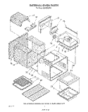 INTERNAL OVEN Diagram and Parts List for SF365BEPW4  Whirlpool Range