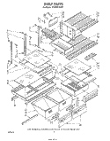 SHELF, LIT/OPTIONAL Diagram and Parts List for ET20DKXSW01  Whirlpool Refrigerator