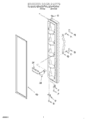 FREEZER DOOR Diagram and Parts List for 8ED20TKXFN04  Whirlpool Refrigerator