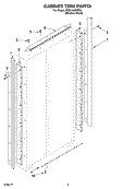 CABINET TRIM PARTS Diagram and Parts List for KSSC48QMS00  KitchenAid Refrigerator