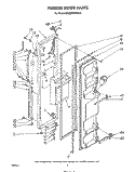 FREEZER DOOR Diagram and Parts List for ED22EMXPWR0  Whirlpool Refrigerator