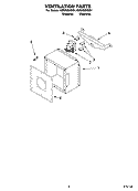 VENTILATION PARTS Diagram and Parts List for KIRD802HSS1  KitchenAid Range Hood