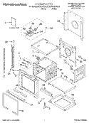 OVEN, LITERATURE Diagram and Parts List for KEBS147DBL9  KitchenAid Wall Oven