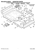 COOKTOP PARTS Diagram and Parts List for KERK807PBB02  KitchenAid Range