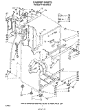 CABINET Diagram and Parts List for ET16EK1PWR2  Whirlpool Refrigerator